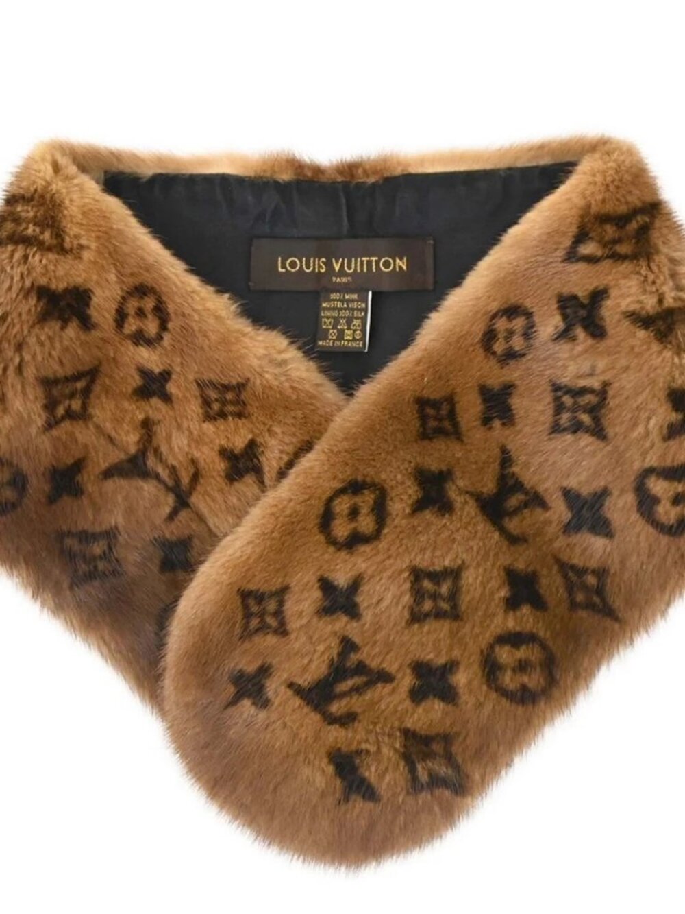 Louis Vuitton Monogram Mink Shawl Stole M78744 188586